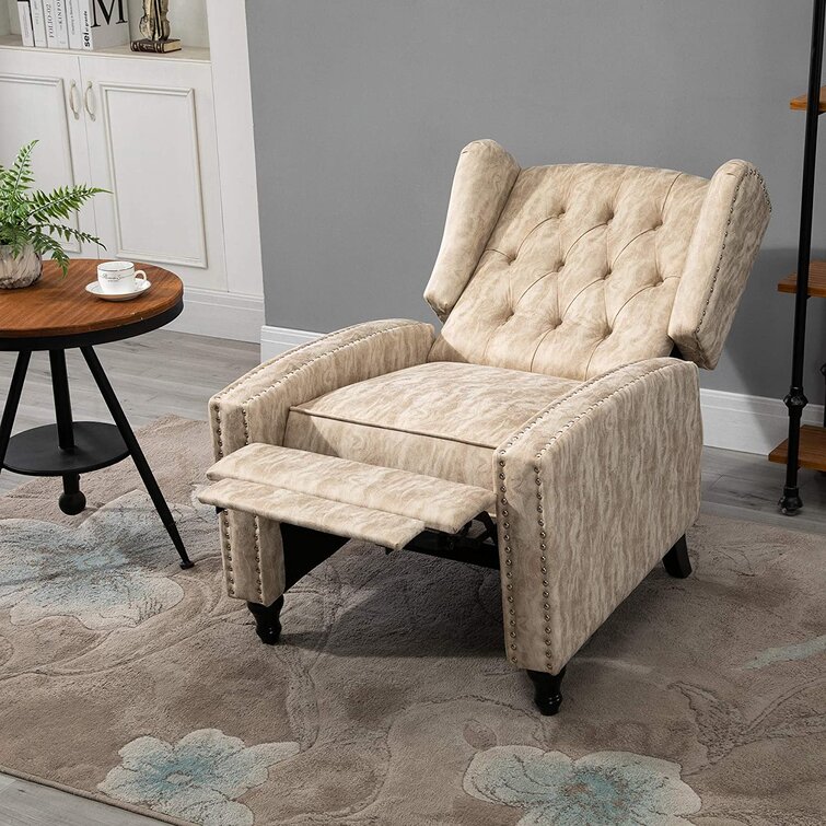 Wayfair store wingback recliners